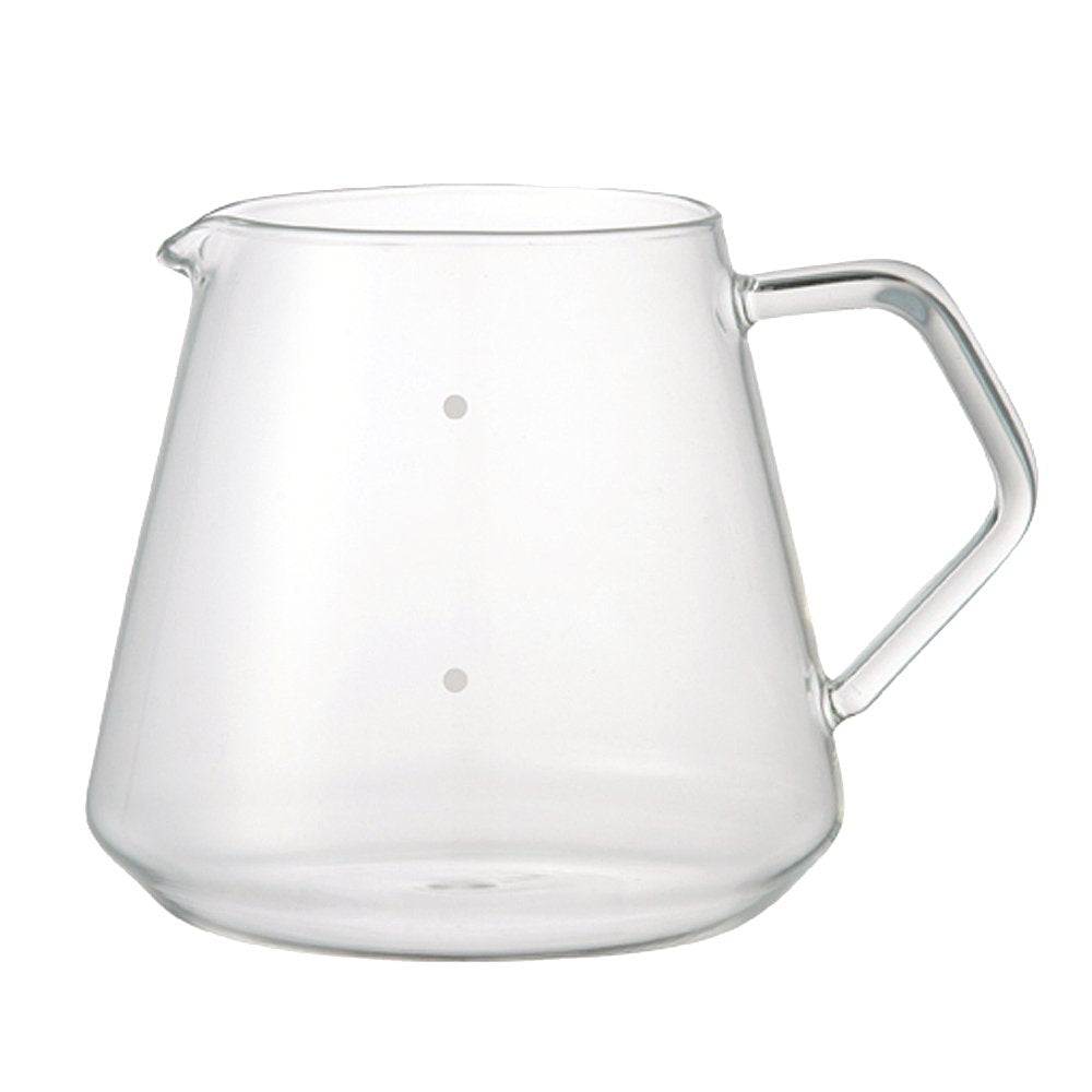 Kinto SCS-S02 front view with clear heat-resistant glass for precise brewing