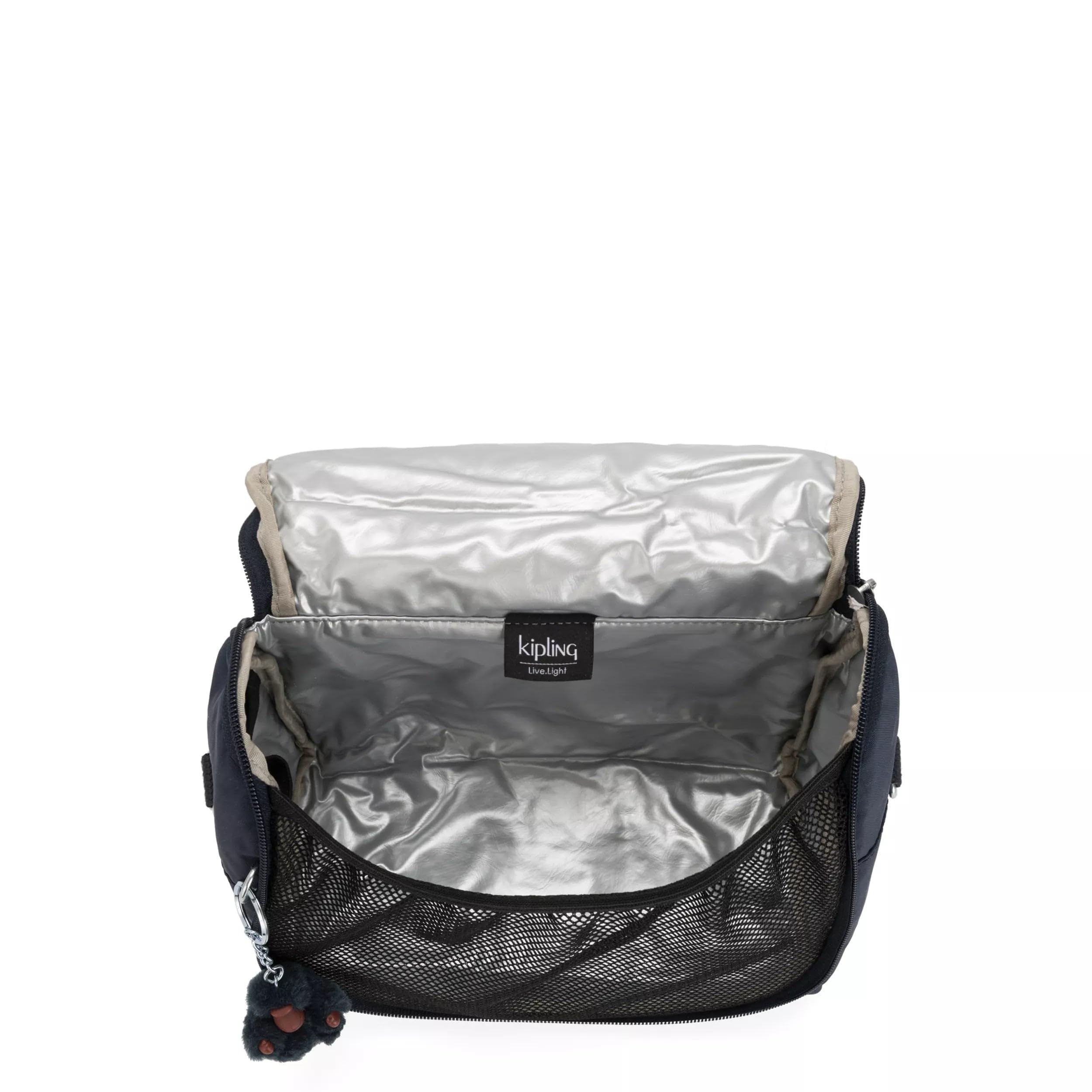 Kipling New Kichirou lunch bag netted lining promotes air circulation and quick access