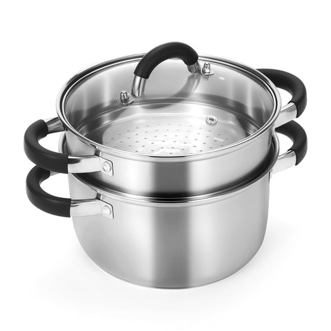Kirecoo 3.2QT steamer base with a sturdy 3-ply bottom for even heating