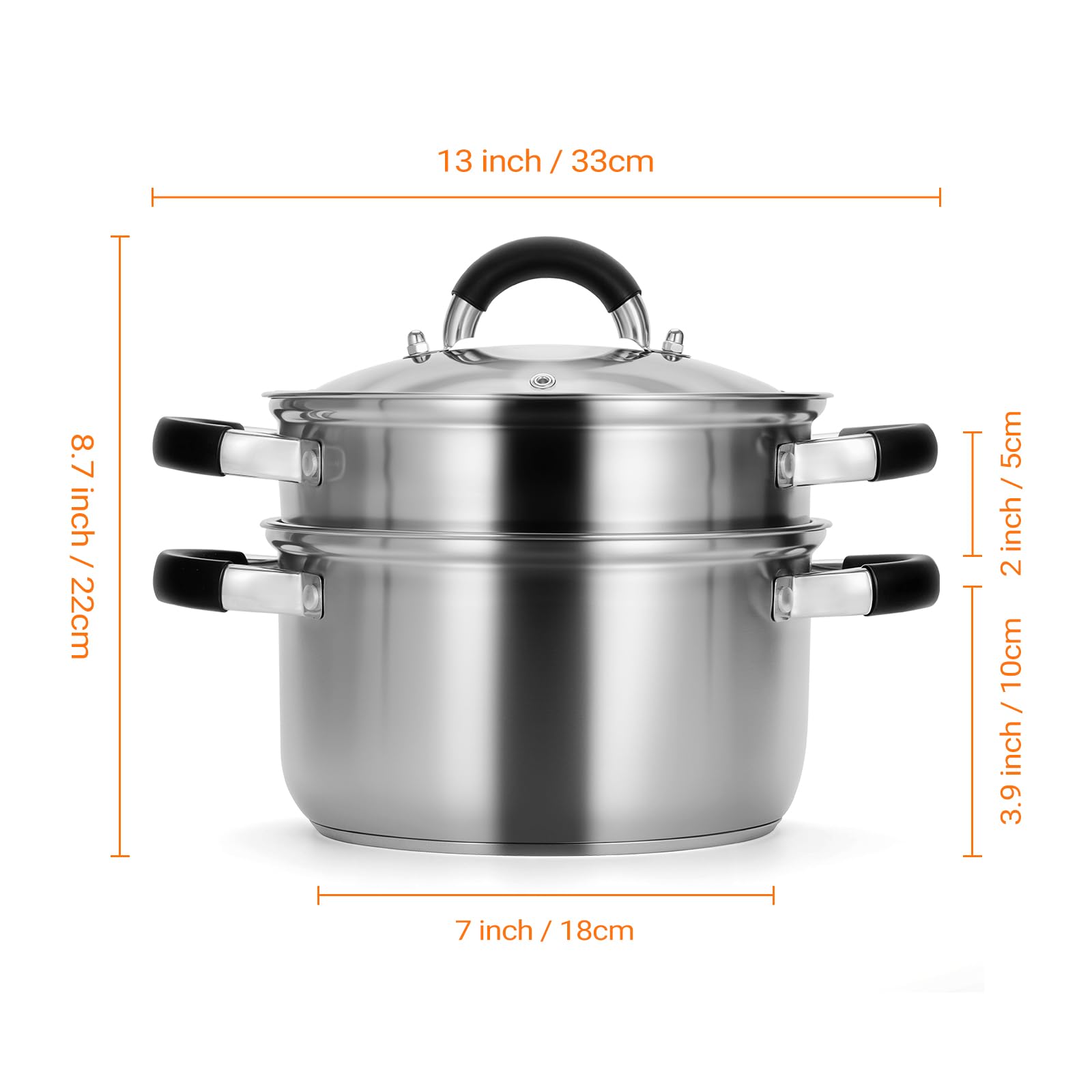 Kirecoo steamer basket designed for steaming vegetables and quick draining