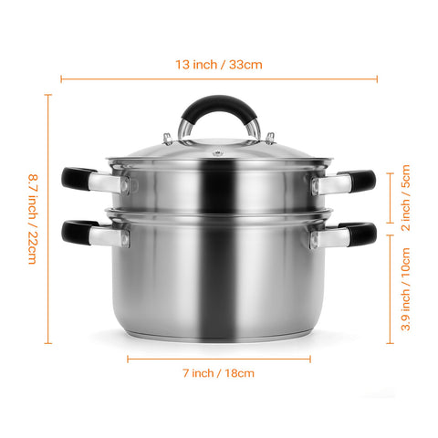 Kirecoo steamer basket designed for steaming vegetables and quick draining