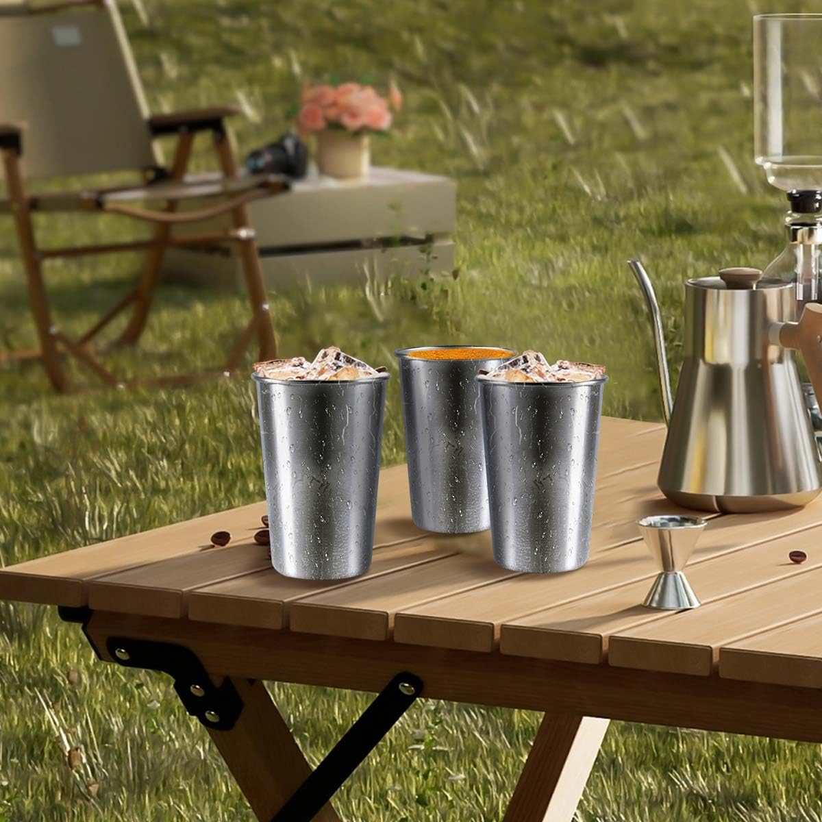 KISEER cups suited for outdoor trips like camping and picnics.