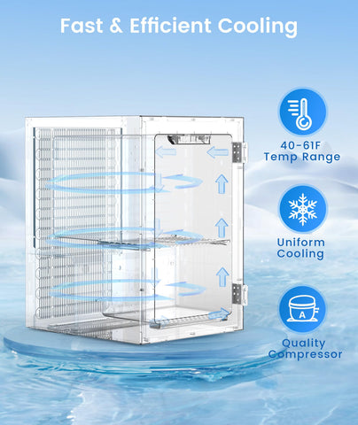 Kismile 18L capacity holds up to 24 standard cans for compact storage.