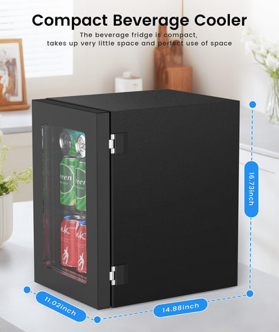 Kismile countertop fridge is portable and ideal for home, office, or parties.