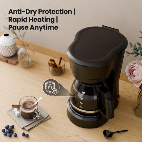 Kismile warm plate keeps coffee warm after brewing for later sipping.