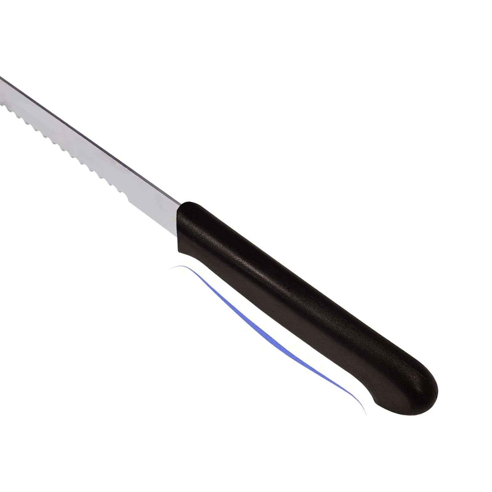 Kiss Core bread knife showcased in kitchen prep for wide loaves.