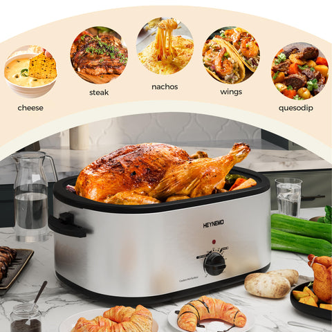 Kiss the Water Roaster Oven 28Qt steam and warm modes for versatile meals.