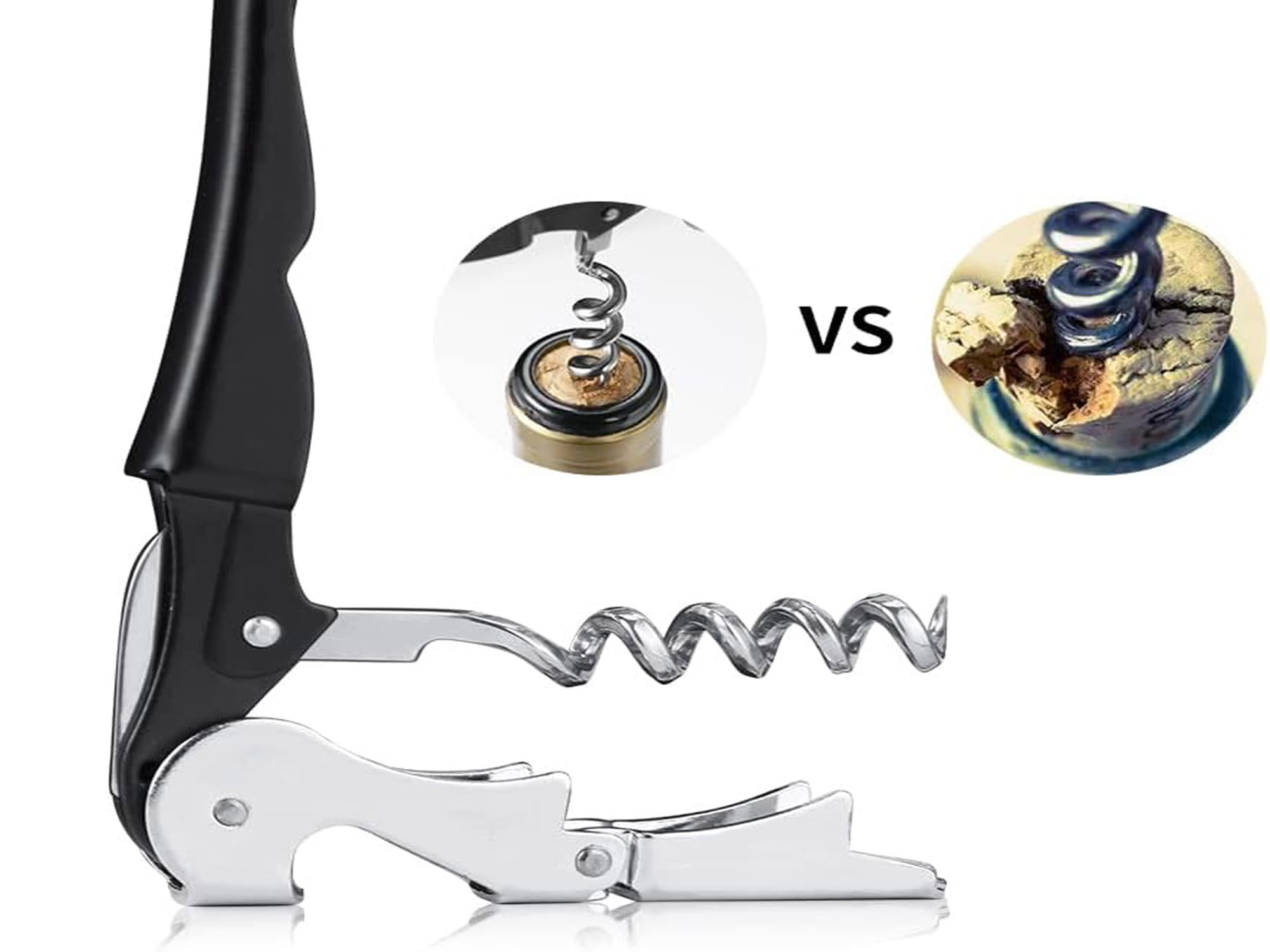 Kit-Home heavy-duty corkscrew with durable hinges built for frequent restaurant use