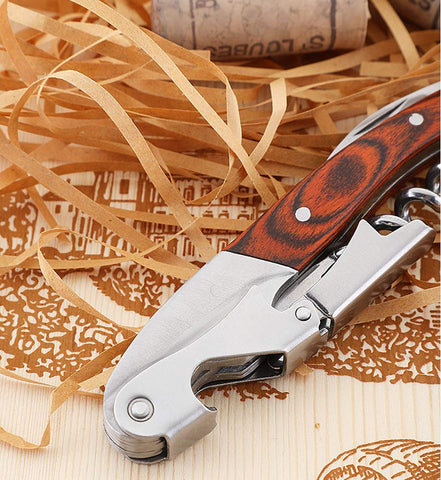 Kit-Home portable corkscrew ideal for camping, hiking, and travel.