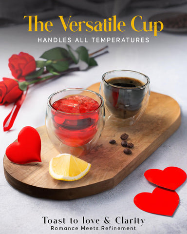 Kitchables dishwasher-safe glass mugs for easy cleaning and care.