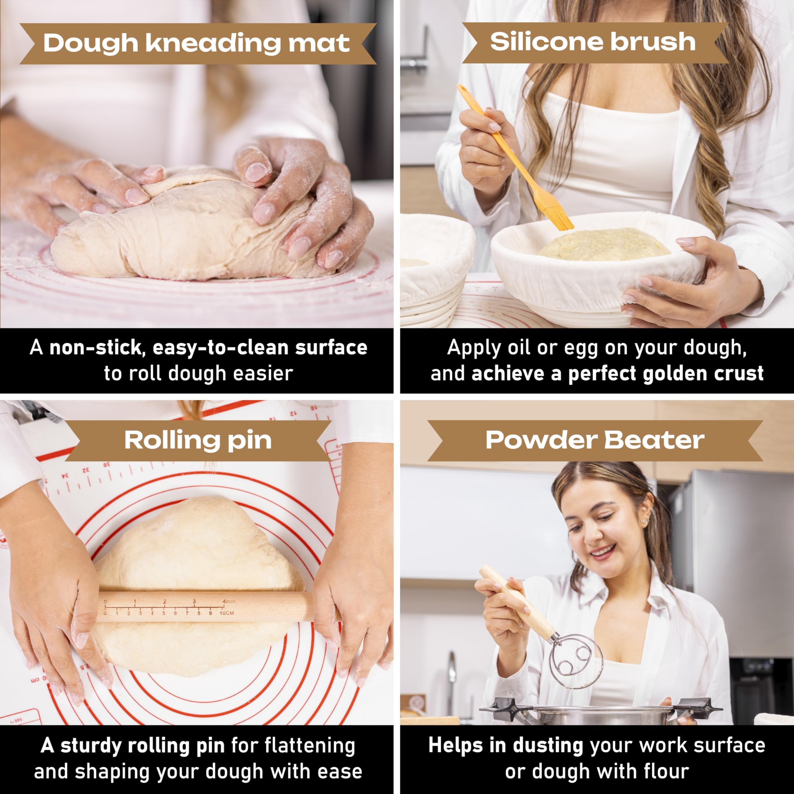 KITCHAD stainless steel knife for clean, precise dough scoring