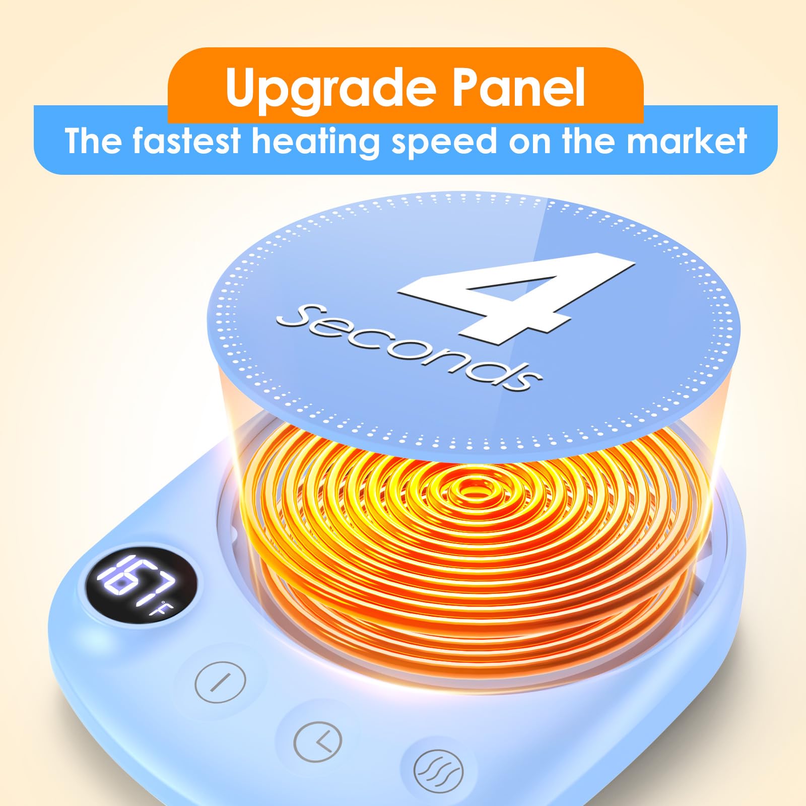 KitchekShop includes a coaster for a tidy desk setup