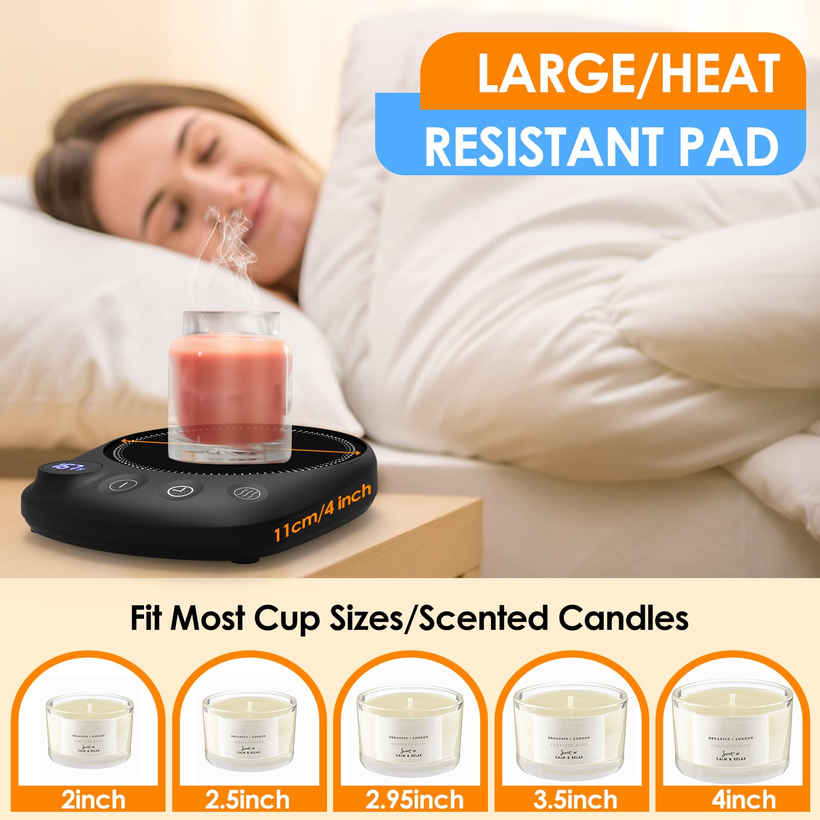 KitchekShop desk warmer in black suits modern office spaces.