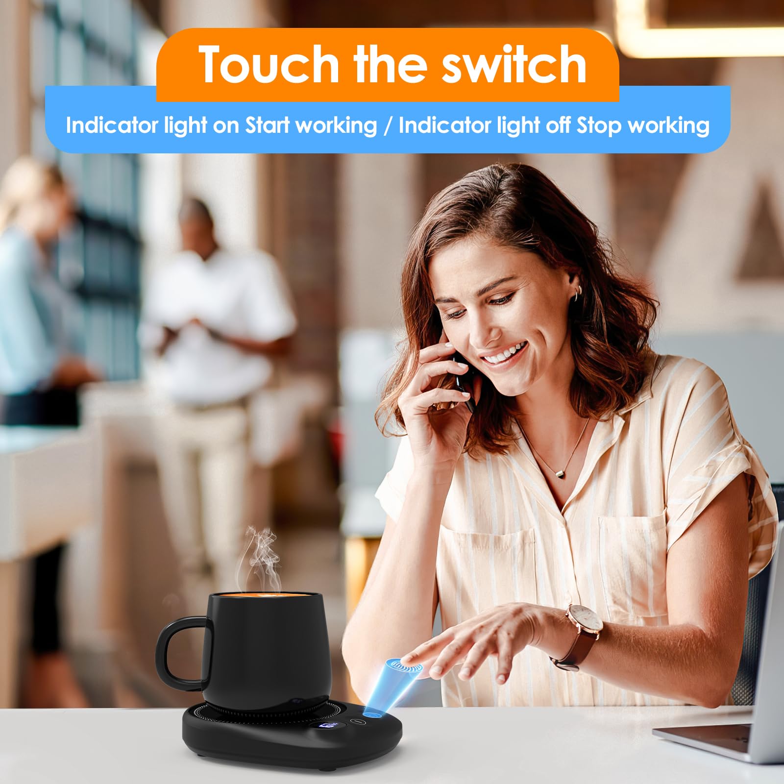 KitchekShop timer option promotes energy efficiency during long work sessions.