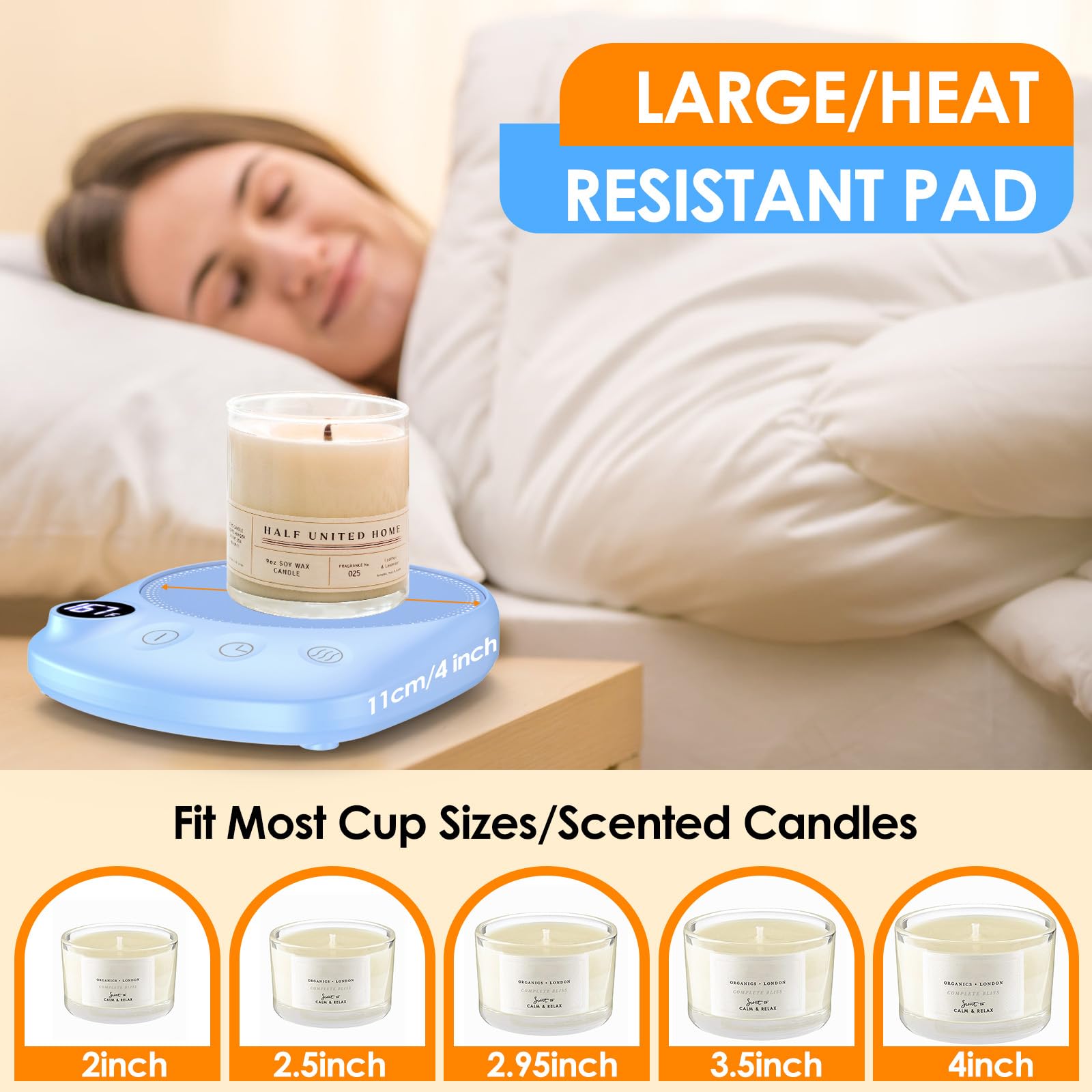 KitchekShop gift-ready blue warmer makes a thoughtful present for coffee lovers