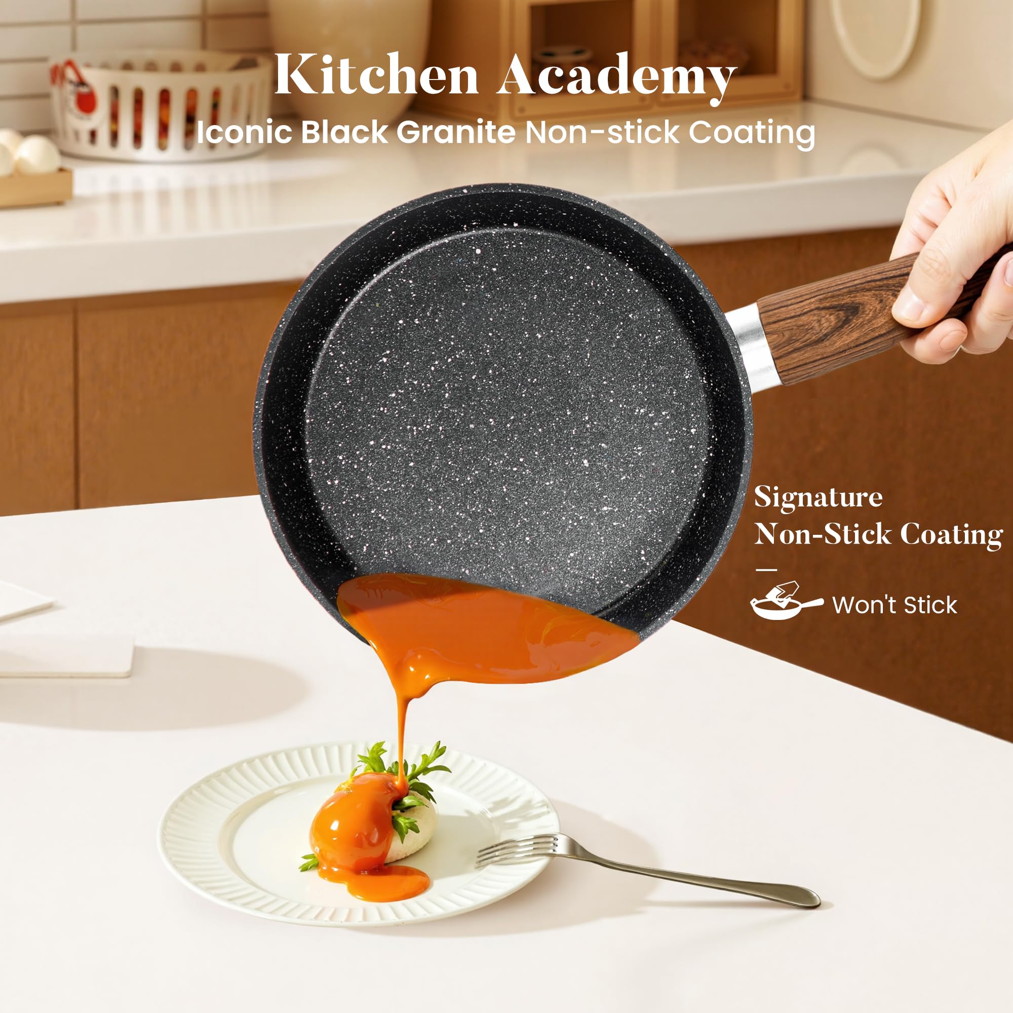 Kitchen Academy induction base shows even heat distribution for all stove types