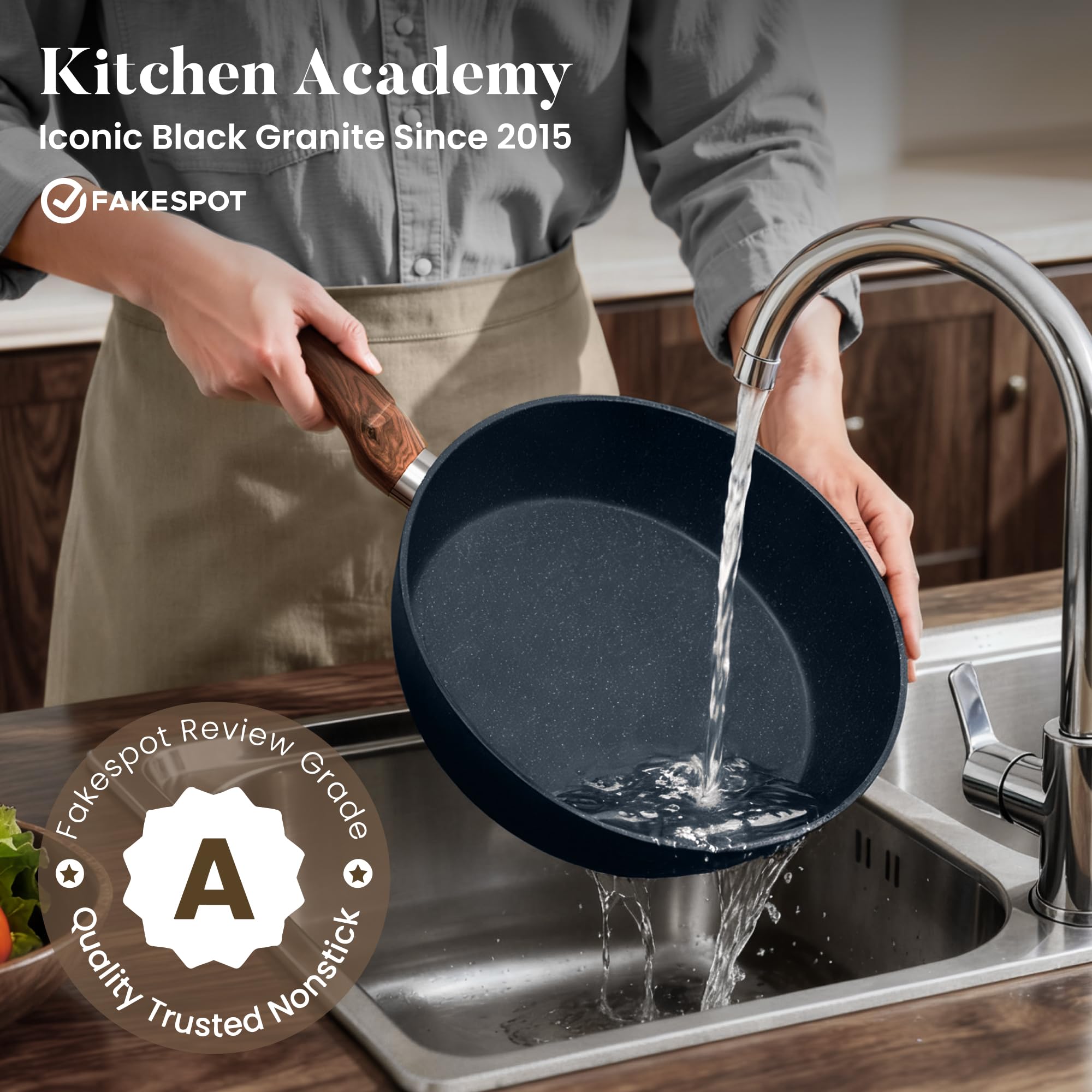 Kitchen Academy 5-quart casserole with lid for family dinners