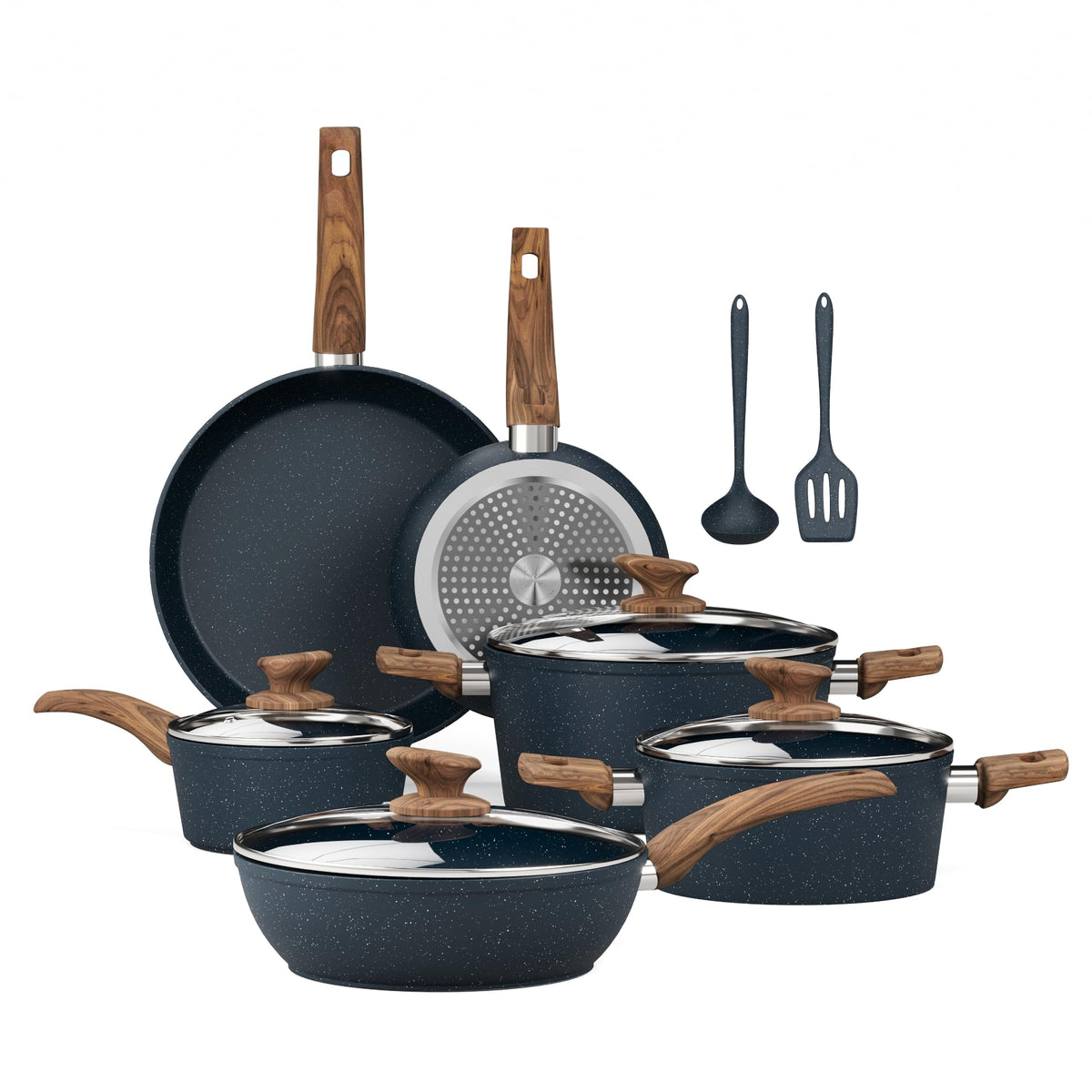 Kitchen Academy pots and pans set overview for easy daily cooking