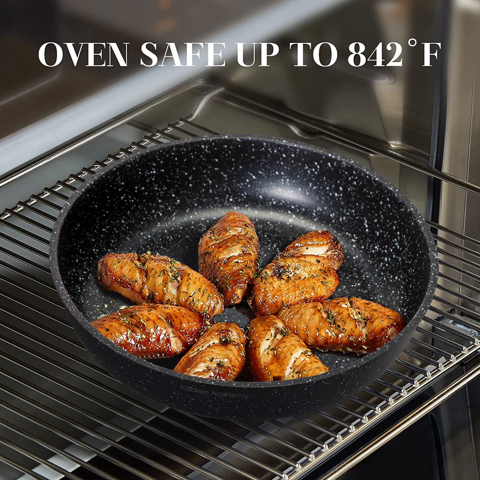 Kitchen Academy detachable handle supports safe heat control and easy transport