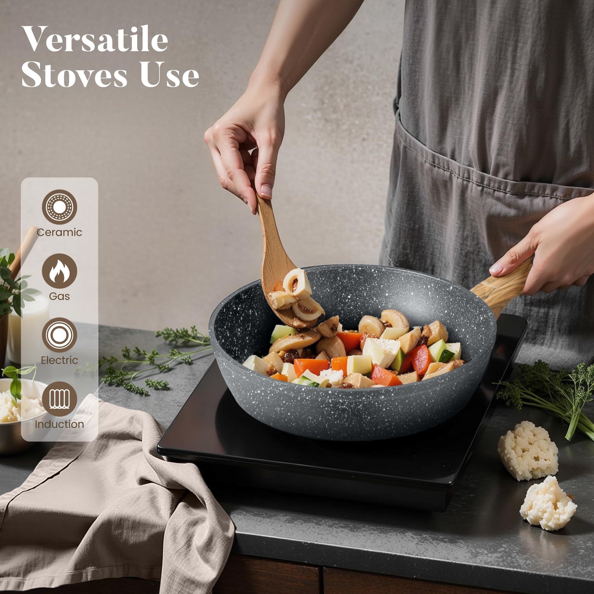 Kitchen Academy silicone utensils set for safe, smooth cooking
