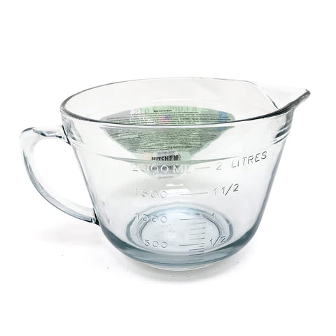 Kitchen Classics 2 qt batter bowl side view highlights sturdy handle and wide base