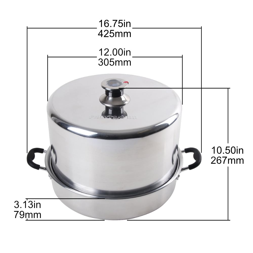 Kitchen Crop steam canner rack inside for even jar processing.