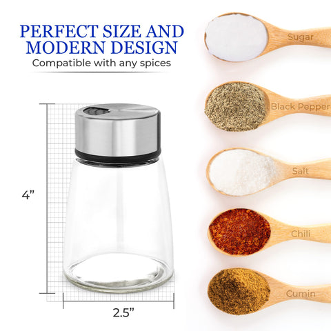 Kitchen-GO camping-ready shakers for outdoor meals with controlled seasoning.