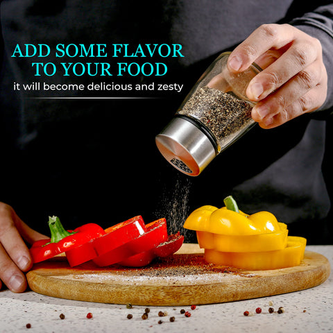 Kitchen-GO adjustable lid keeps spices fresh and dust-free.