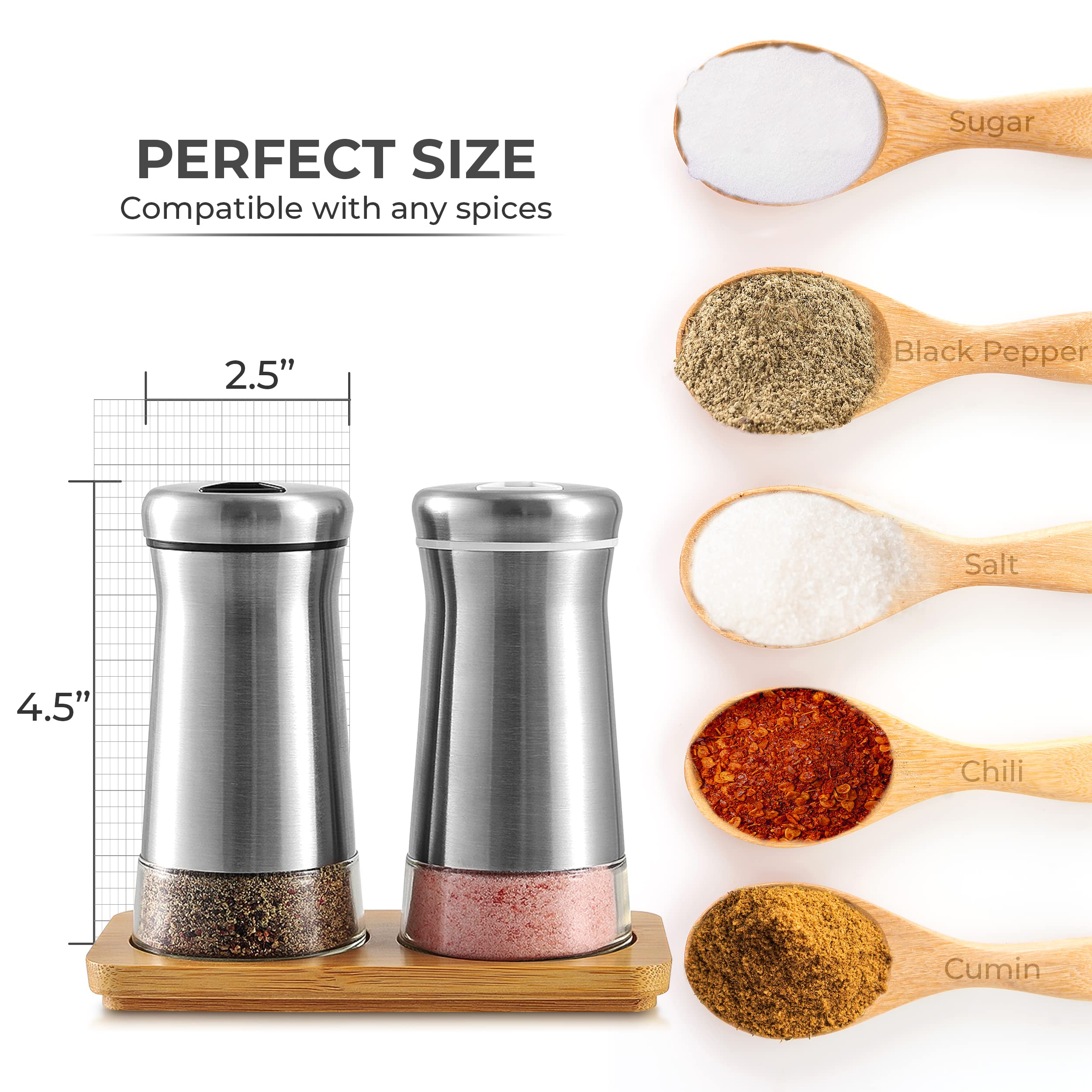 Kitchen-GO brushed stainless steel lid with glass body for durable style