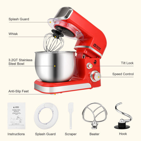 Kitchen in the box dough hook attachment for efficient kneading.
