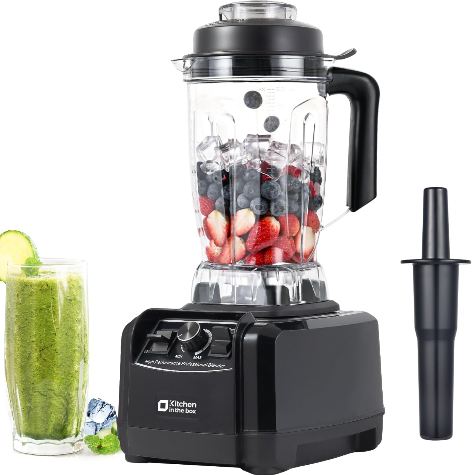 Kitchen in the Box blender versatile for smoothies, protein shakes, and frozen cocktails.
