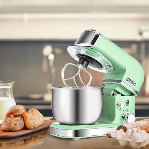 Kitchen in the box compact and portable mixer fits easily in small storage spaces.