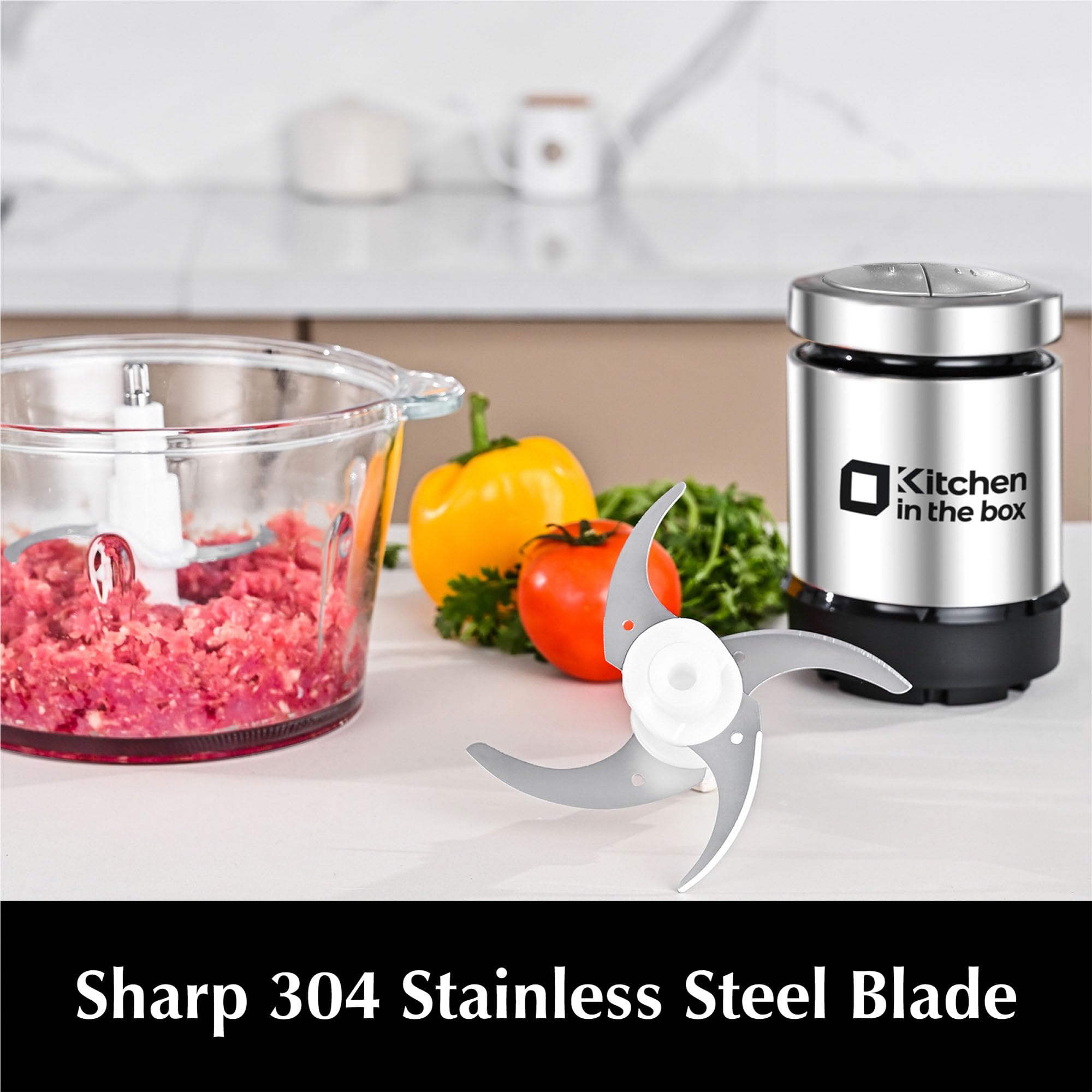 Kitchen in the box safe locking lid and non-slip base for stable operation