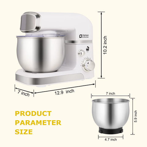Kitchen in the box stand mixer 3.2Qt bowl for small households