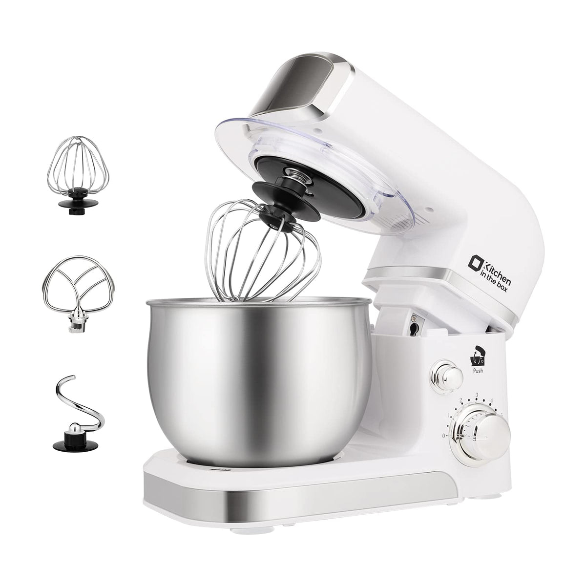Kitchen in the box stand mixer compact design saves counter space