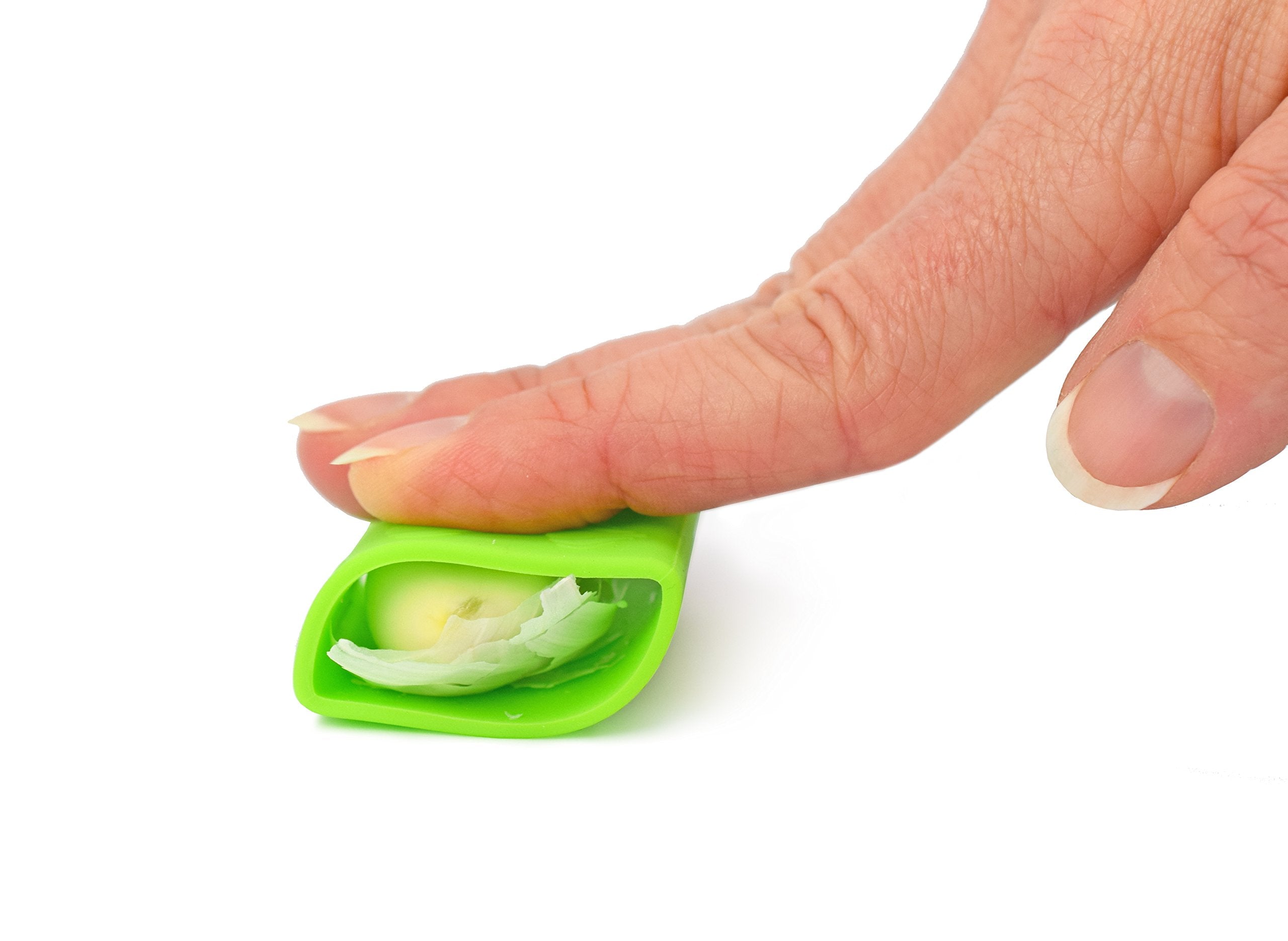 Kitchen Innovations Garlic-A-Peel storage compartment for extra blade storage