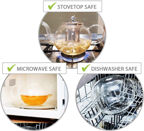 Kitchen Kite removable infuser basket enables easy loose leaf brewing.