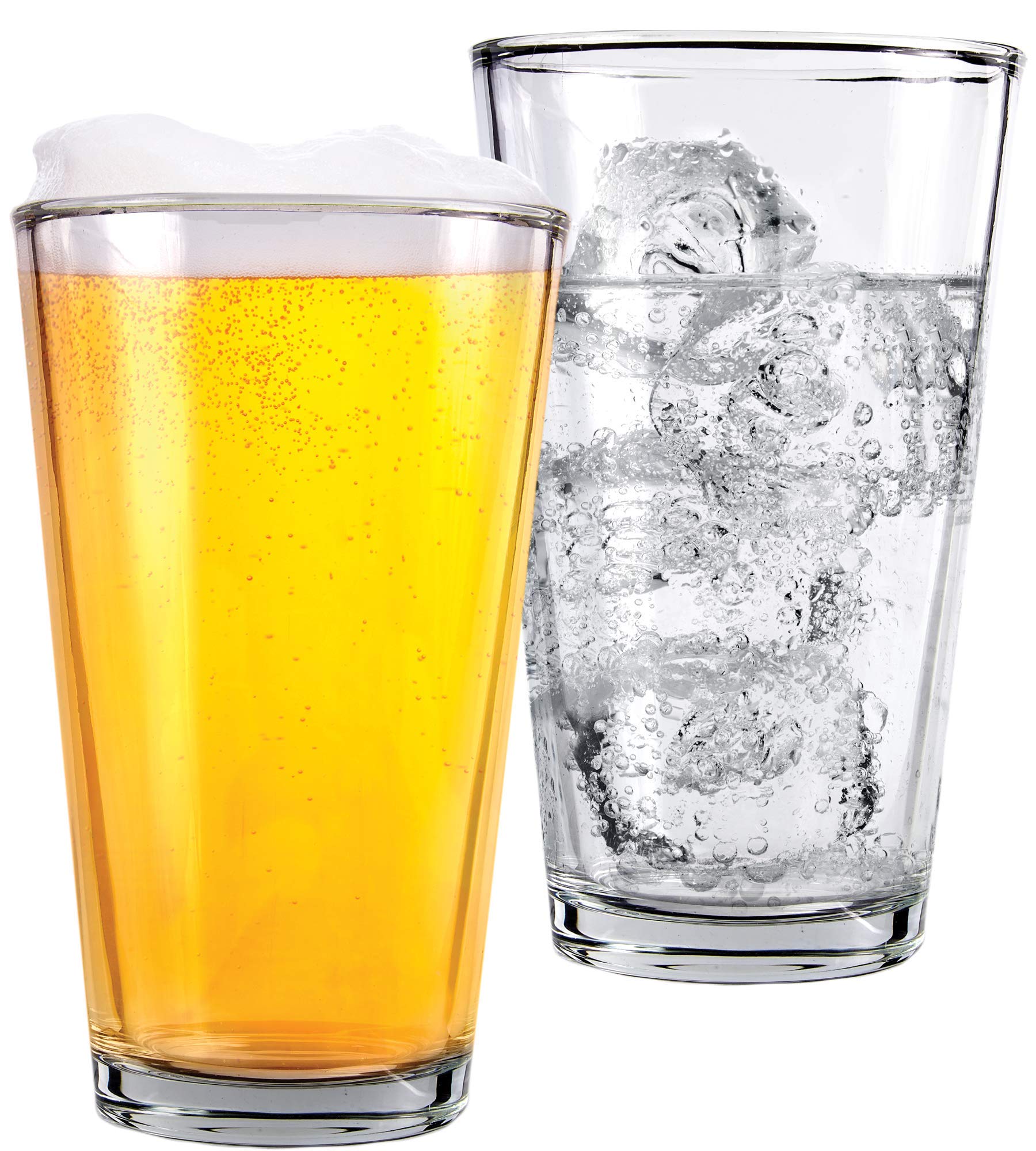 Kitchen Lux pint beer glasses set in gift box, ready for holidays or housewarmings.