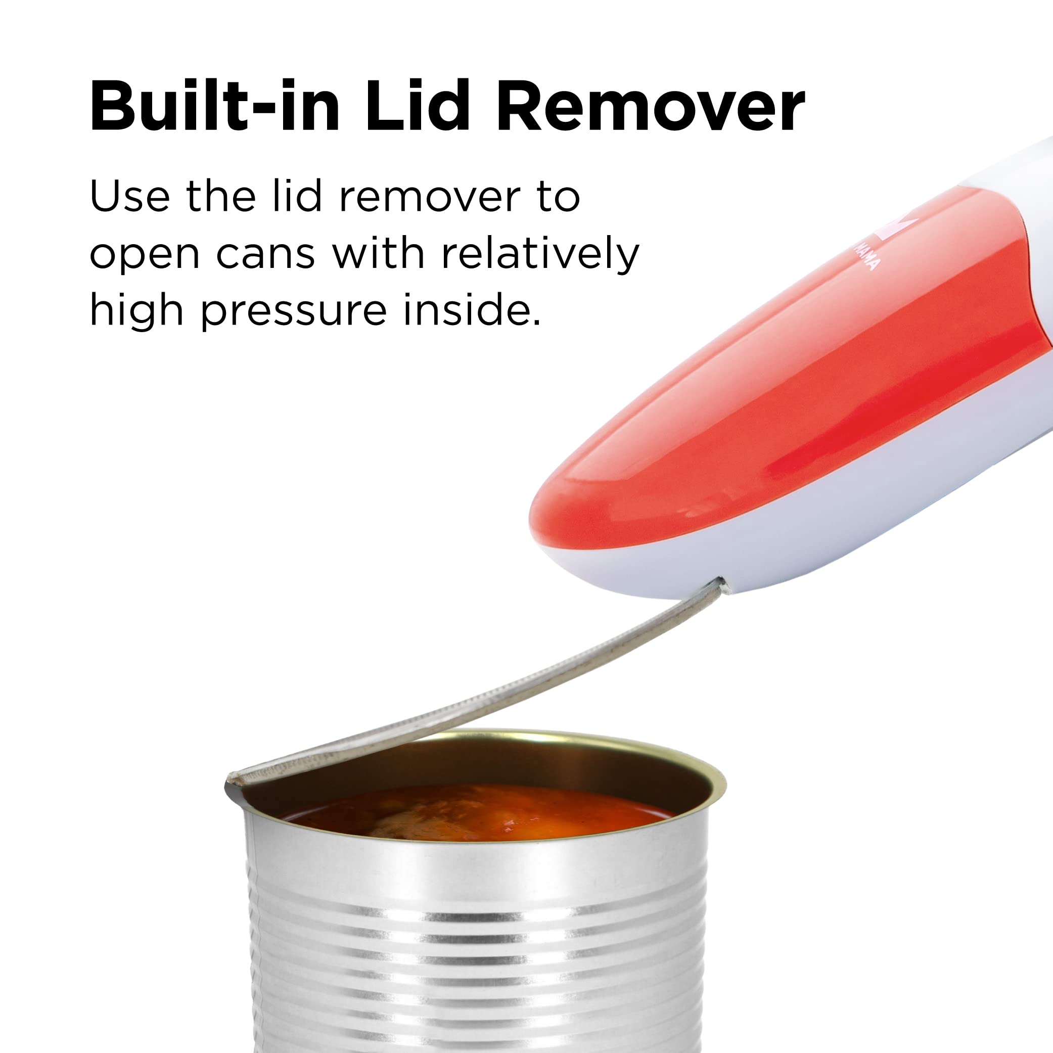 Underside lid remover supports zero food contact during use