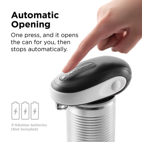 Auto stop feature ensures the opener shuts off automatically after use, reducing effort.