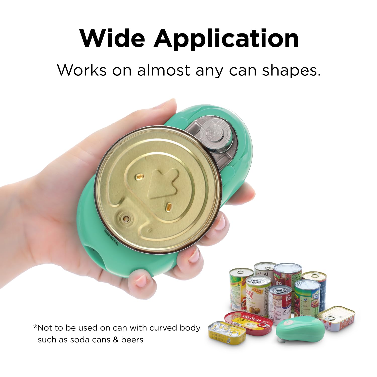 Kitchen Mama cordless can opener for versatile kitchen use.