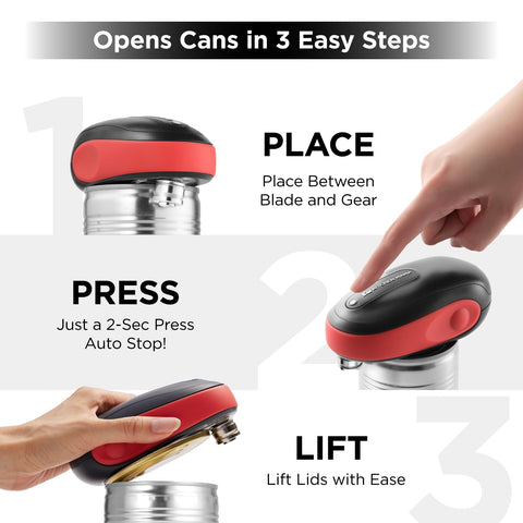 Kitchen Mama One-To-Go shows a smooth-edge cut on an opened can