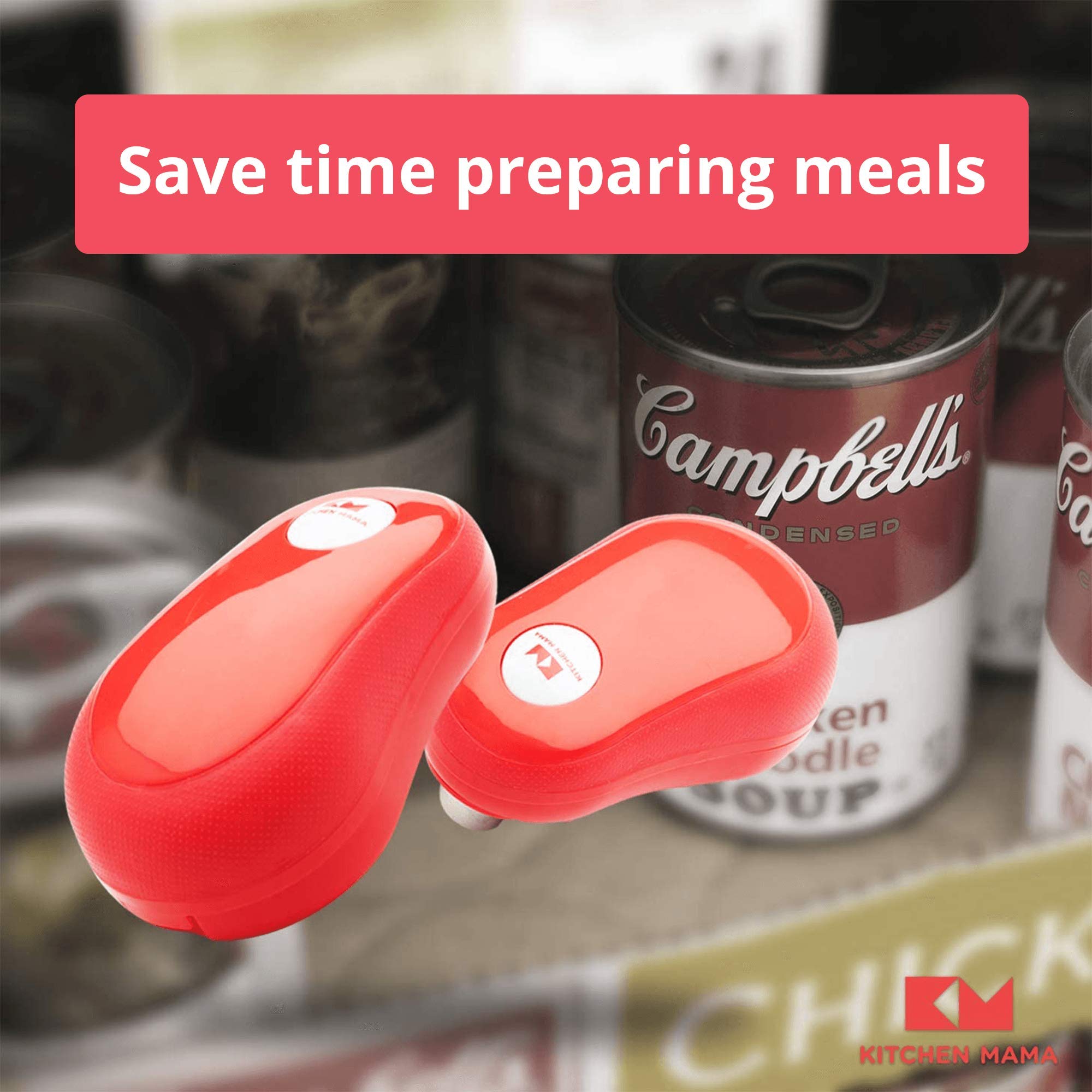 Kitchen Mama Purple Opener helps reduce hand strain during prep.