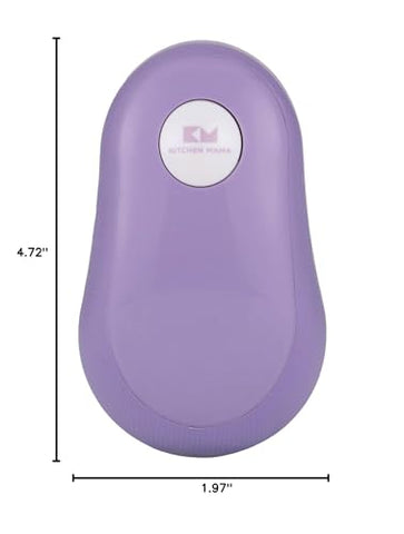 Kitchen Mama Can Opener with side-cut blade keeps food untouched.