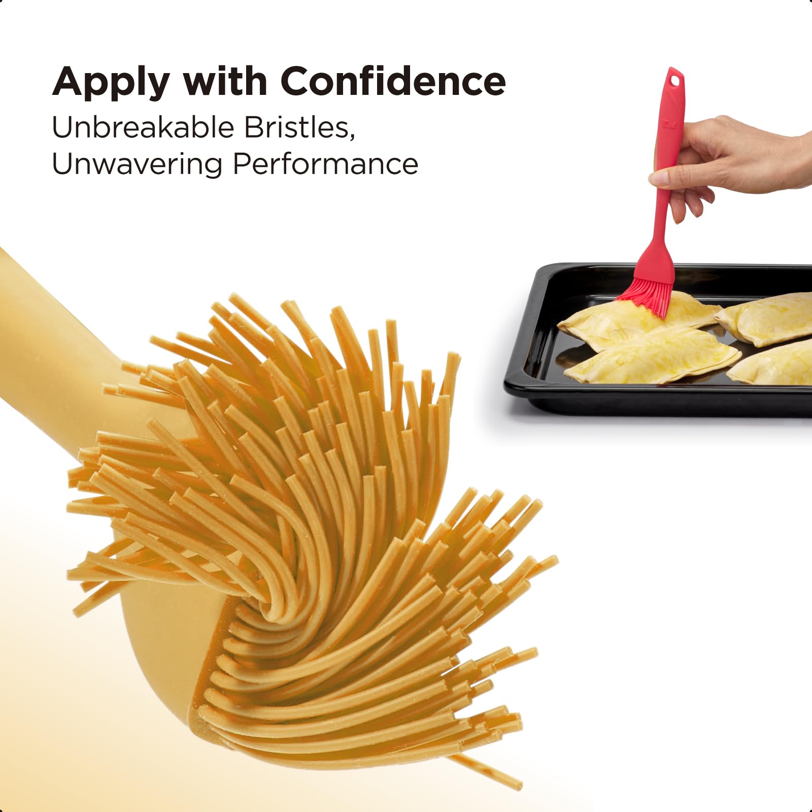 Kitchen Mama WaltzGrip dishwasher-safe brush for quick, convenient cleanup.