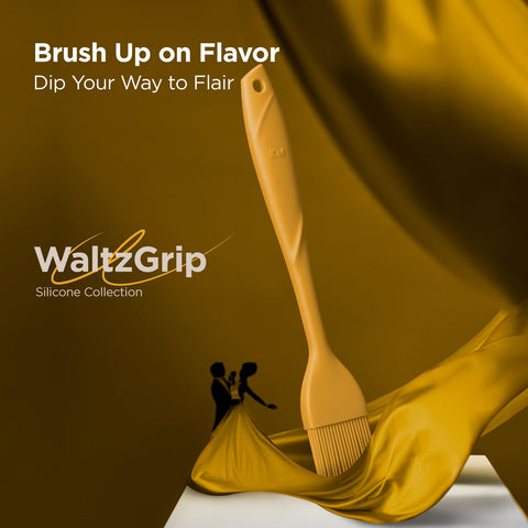 Kitchen Mama WaltzGrip 8-inch pastry brush for precise butter and glaze spreading.