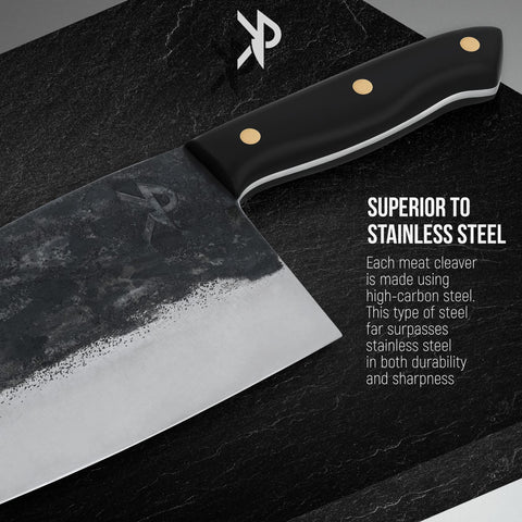 Kitchen perfection bone-in meat cutting with the durable blade.