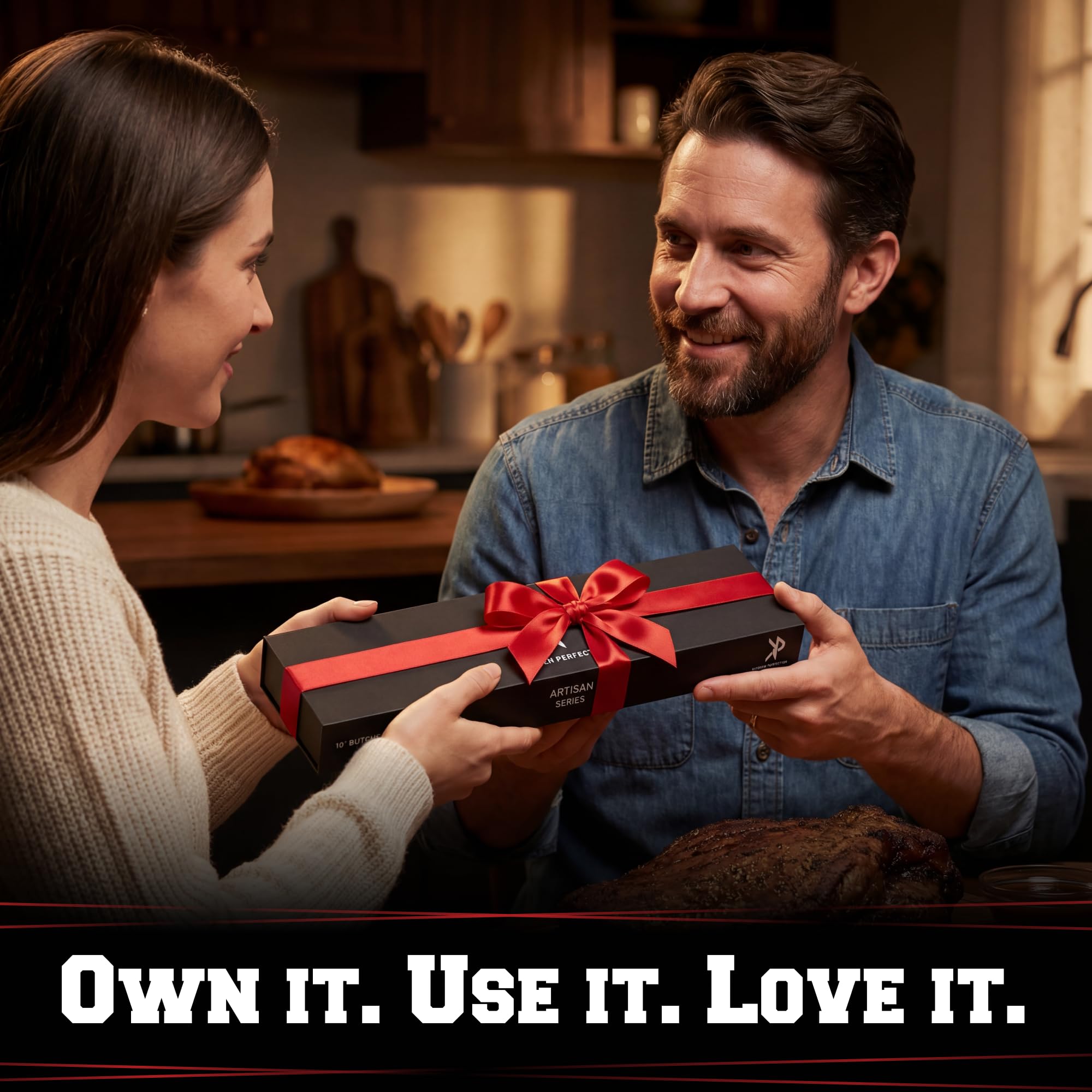 Kitchen Perfection gift-ready packaging ideal for grill lovers.