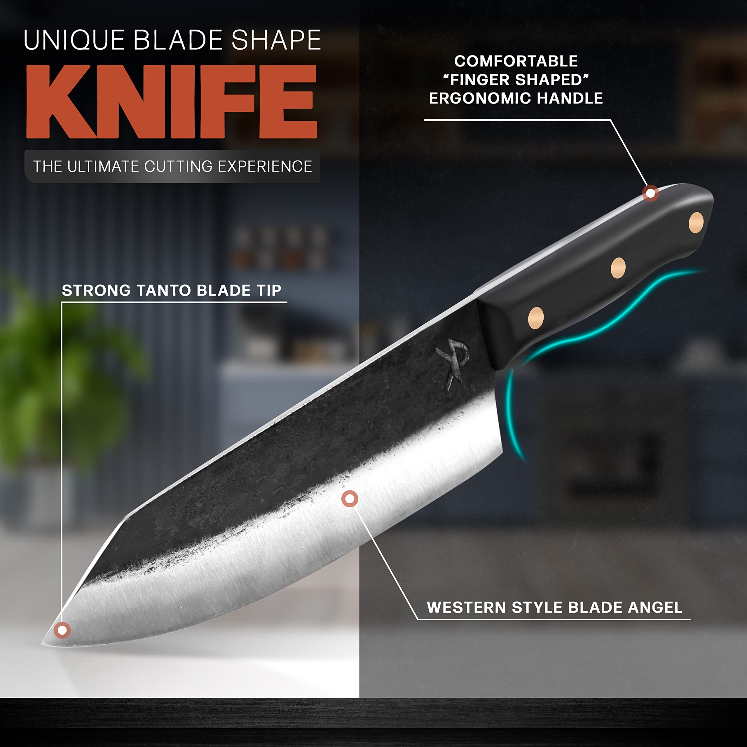 Kitchen Perfection meat-cutting action demonstrates steady prep performance