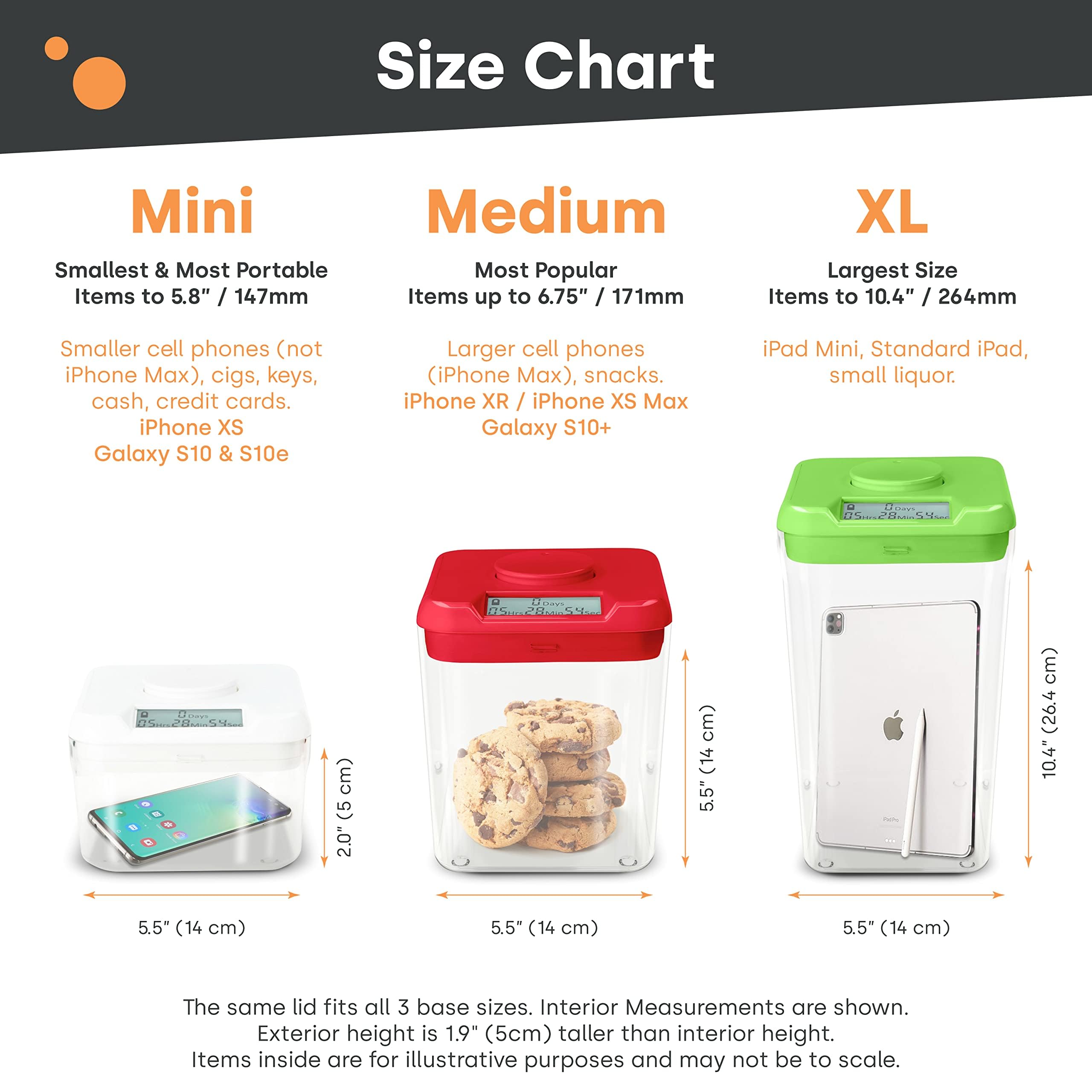 Kitchen Safe K-Safe compact dimensions illustrate portable design